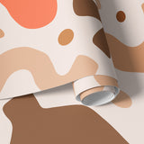 Papier peint formes découpées Corail