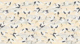 Papier peint Japon Envolée de Grues Neutre