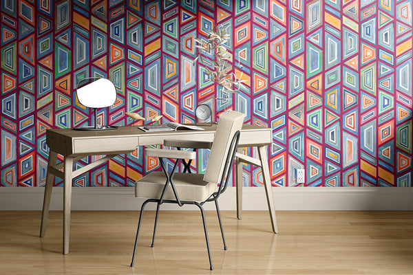 Papier peint géométrique – Kente Multico