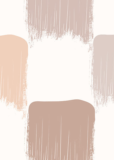 Echantillon papier peint panoramique Damier Pinceau Rose Peau