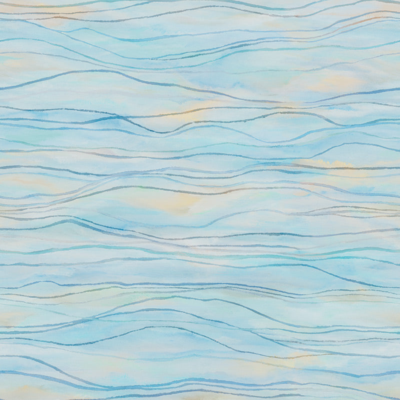 Papier peint panoramique Lignes de Vagues