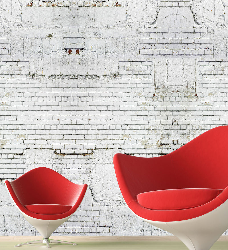 Papier peint Brique blanche original