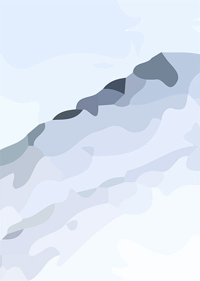 Echantillon papier peint panoramique paysage montagne Isbre