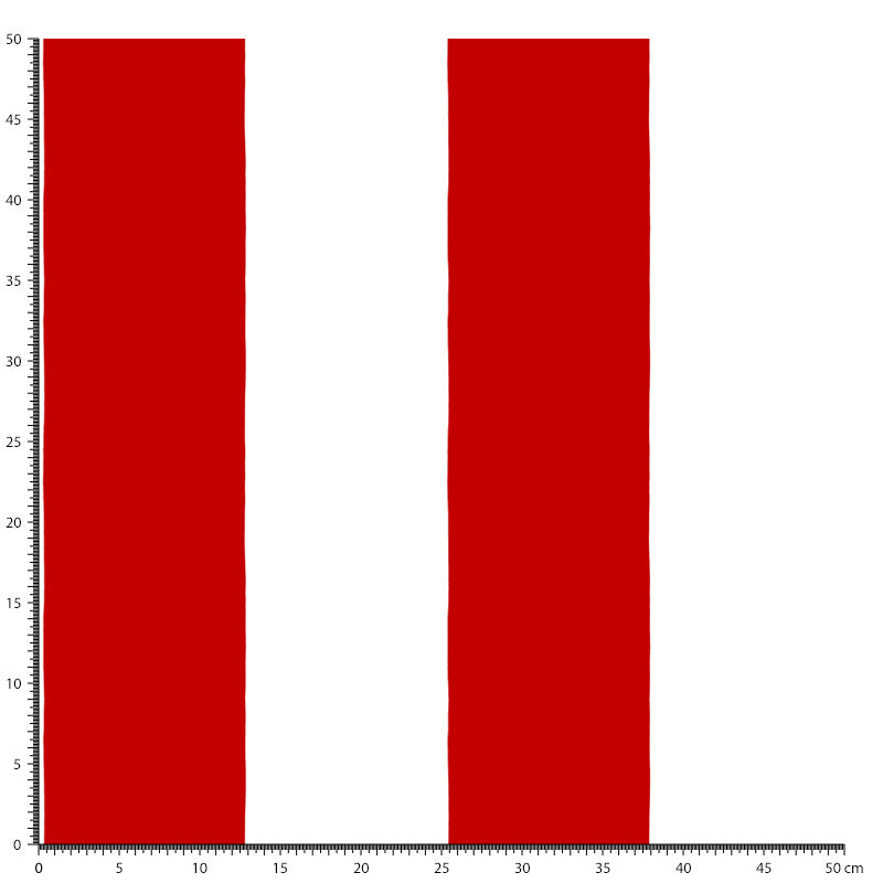 Papier peint rayures larges rouge