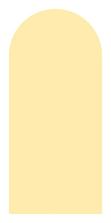 Papier Peint Adhésif Arche - Jaune Ivoire