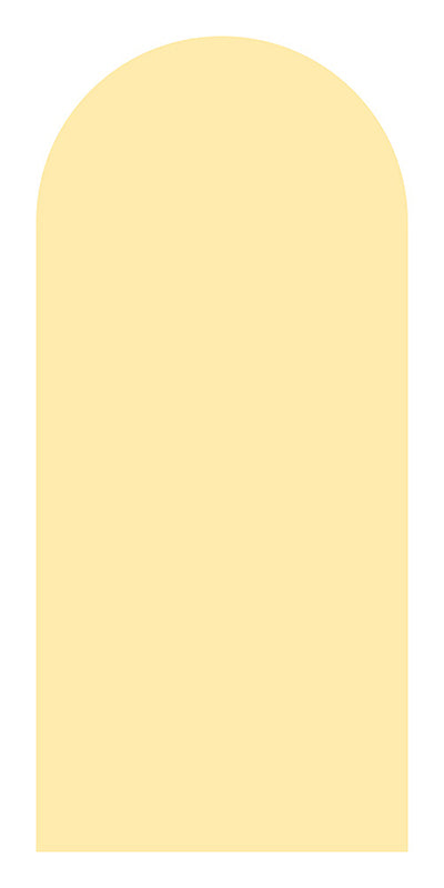 Papier Peint Adhésif Arche - Jaune Ivoire