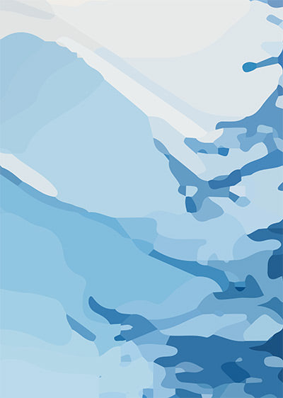 Echantillon papier peint panoramique paysage montagne Au bord du lac