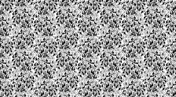 Papier peint Chien Noir et Blanc