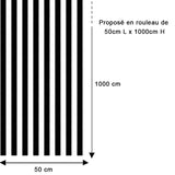 Papier peint rayures fines noir