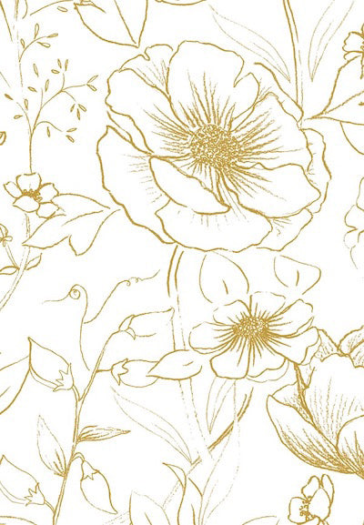 Echantillon Papier Peint Fille Fleurs