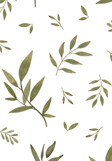 Echantillon Papier peint nature - Foliage - green