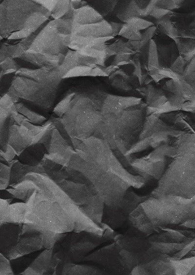 Echantillon Papier peint papier froissé noir