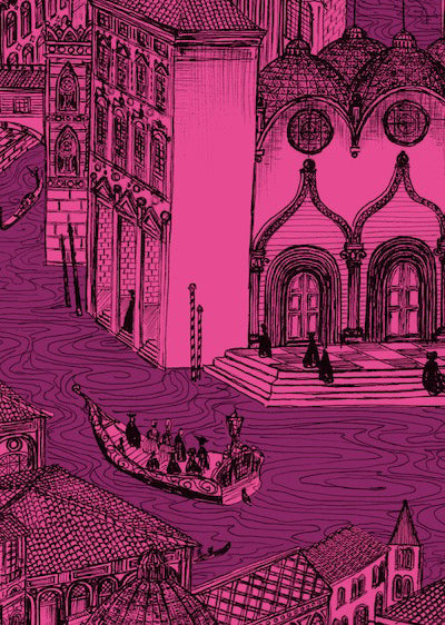 Echantillon Papier peint Venise Bonbon