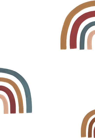 Echantillon Papier peint enfant - Good-Looking Rainbows