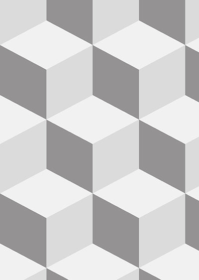 Echantillon papier peint scandinave single cube