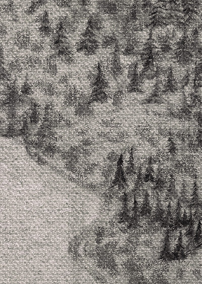 Echantillon papier peint montagne fjord Noir