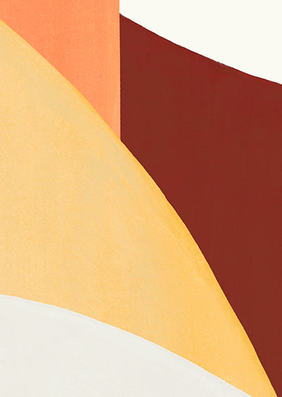 Echantillon Papier peint Géométrique Los Angeles Ocre