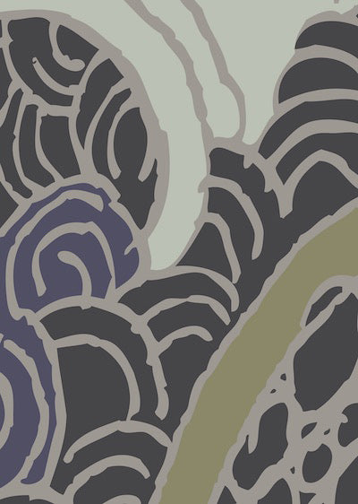 Echantillon Aller voir la mer noir sur vert