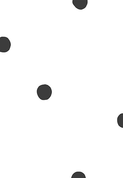 Echantillon Papier peint point ludiques blanc