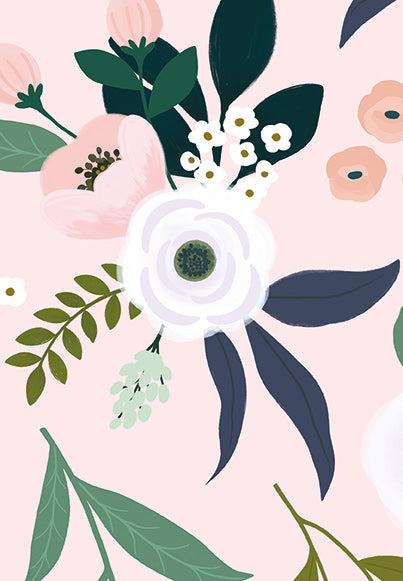 Echantillon Papier Peint Fleurs