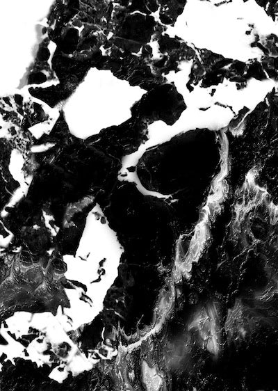 Echantillon Papier peint Marbre Noir