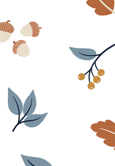 Echantillon Papier peint nature - Autumnal Breeze - curry