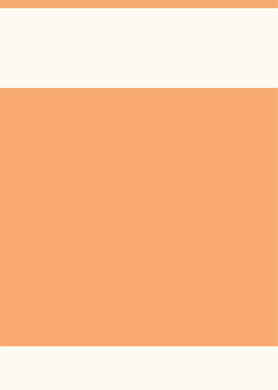 Echantillon papier peint panoramique Rayure Estivale - Orange