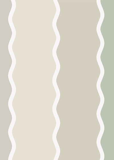 Echantillon papier peint panoramique Rayures Fiona - Neutral