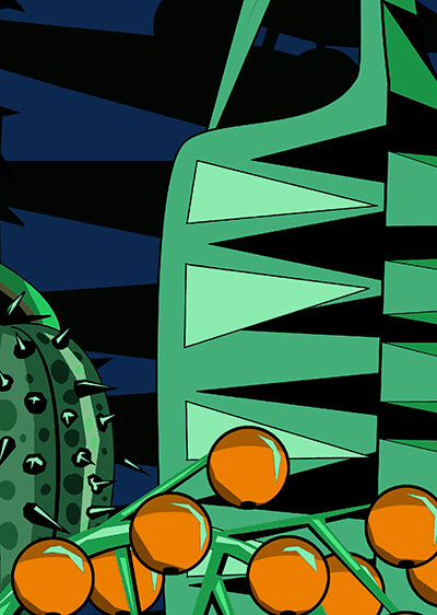 Echantillon papier peint Las Palmas - Intense