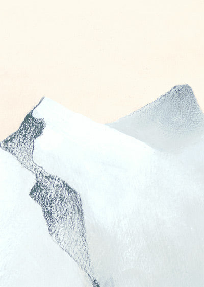 Echantillon papier peint panoramique Les Cimes Glacier