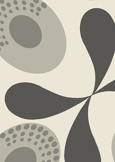 Echantillon papier peint année 70 Nymphe