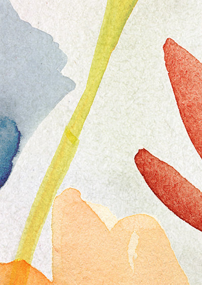 Echantillon Papier peint fleuri - Grand Floral - Eté