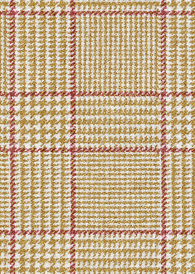 Echantillon Papier peint tartan – Prince de Galles - Golden Dream
