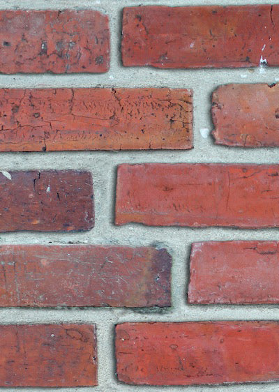 Echantillon Papier peint brique rouge
