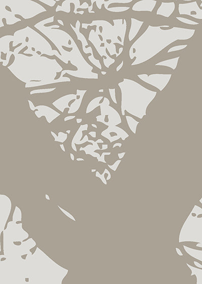 Echantillon papier peint arbre zen