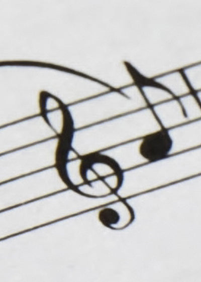 Echantillon papier peint note de musique partition