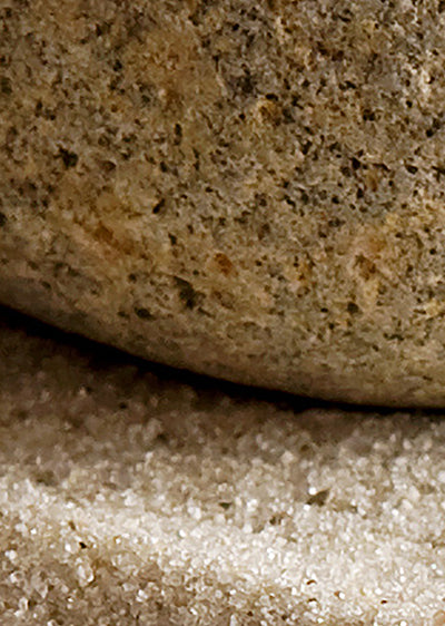 Echantillon papier peint zen pierre et sable