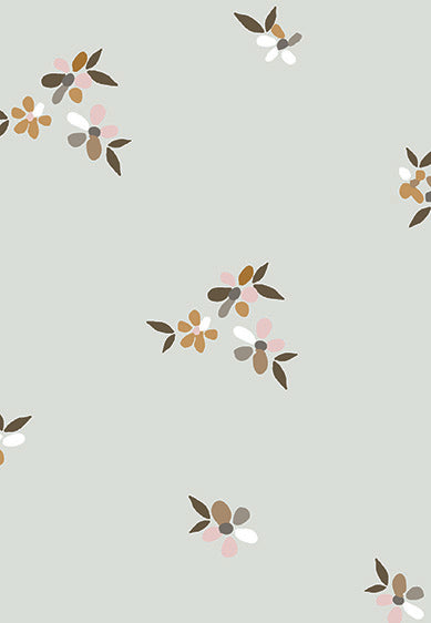 Echantillon Papier peint fleurs - Floral Whisper - pistachio