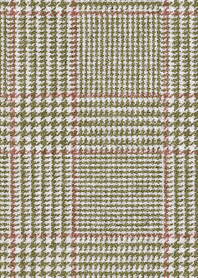 Echantillon Papier peint tartan – Prince de Galles - Pistacchio