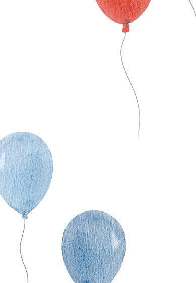 Echantillon Papier peint enfant - Flying Ballons
