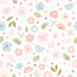 Papier peint fille fleur bloom