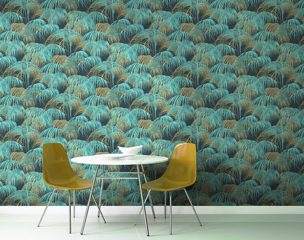 Papier peint Tropical Jungle pastel