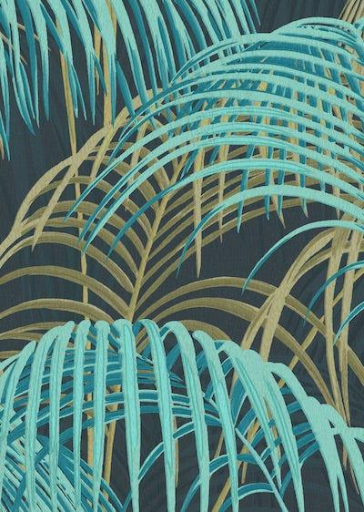 Echantillon papier peint Tropical Jungle pastel