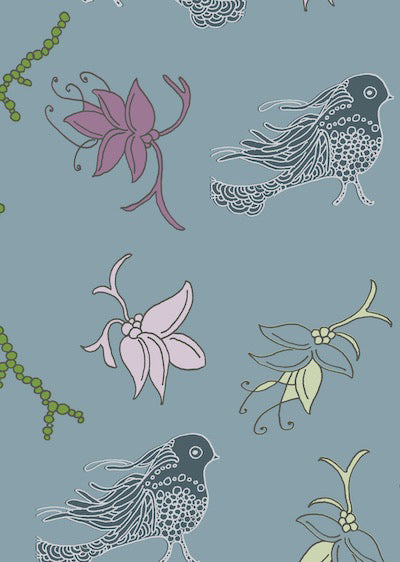 Echantillon Reves d'oiseaux bleu