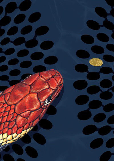 Echantillon Papier peint Snake Horizontal