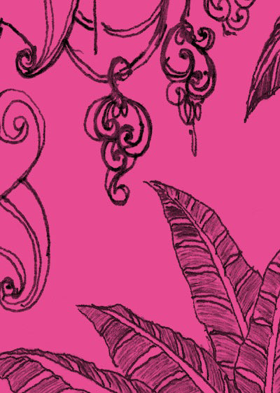 Echantillon Papier Peint JUNGLE Bonbon