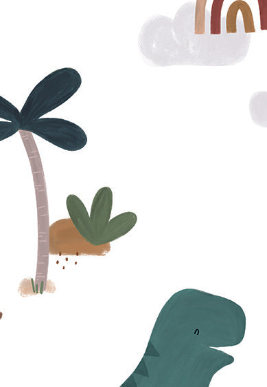 Echantillon Papier peint enfant - Cool Dinosaurs