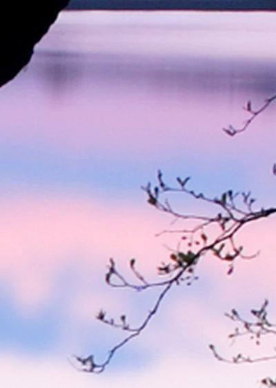 Echantillon papier peint le lac tranquille