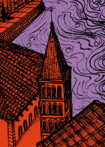 Echantillon Papier peint La venise inachevée Eté indien