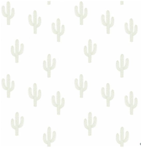Papier peint Trendy cactus vert